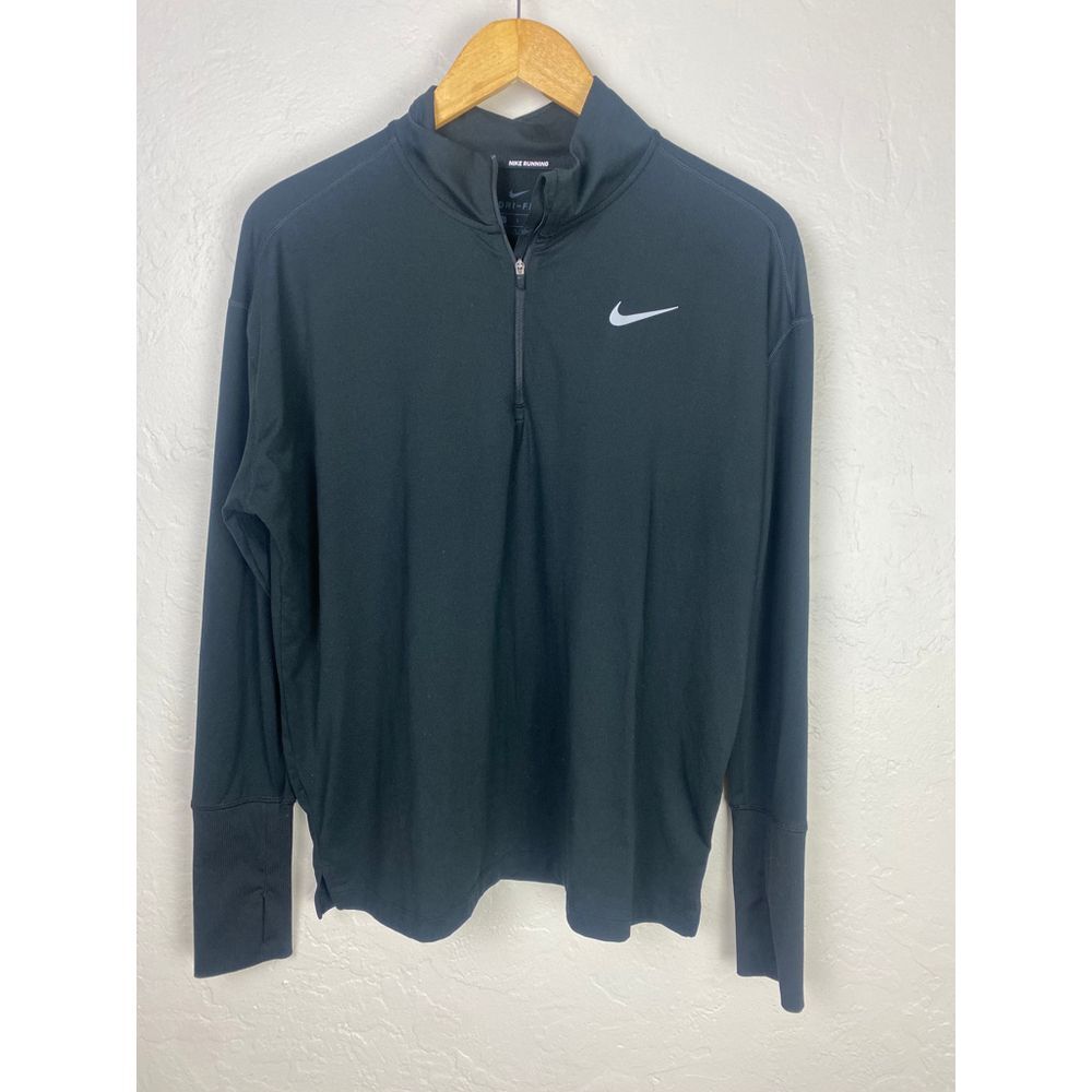 Title:
Nike Running‎ Dri-FIT Quarter-Zip Pullover Men's Large Black Long Sleeve